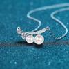 925 Sterling Silver Necklace Female Mozang Shi Neck Chain Freshwater Pearl Claviolin Chain