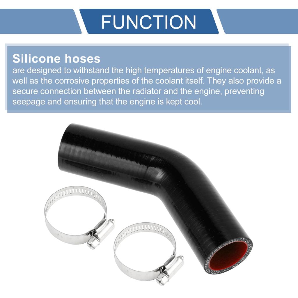 X AUTOHAUX Silicone Hose, Silicone Tube, 45 Degree Elbow, General