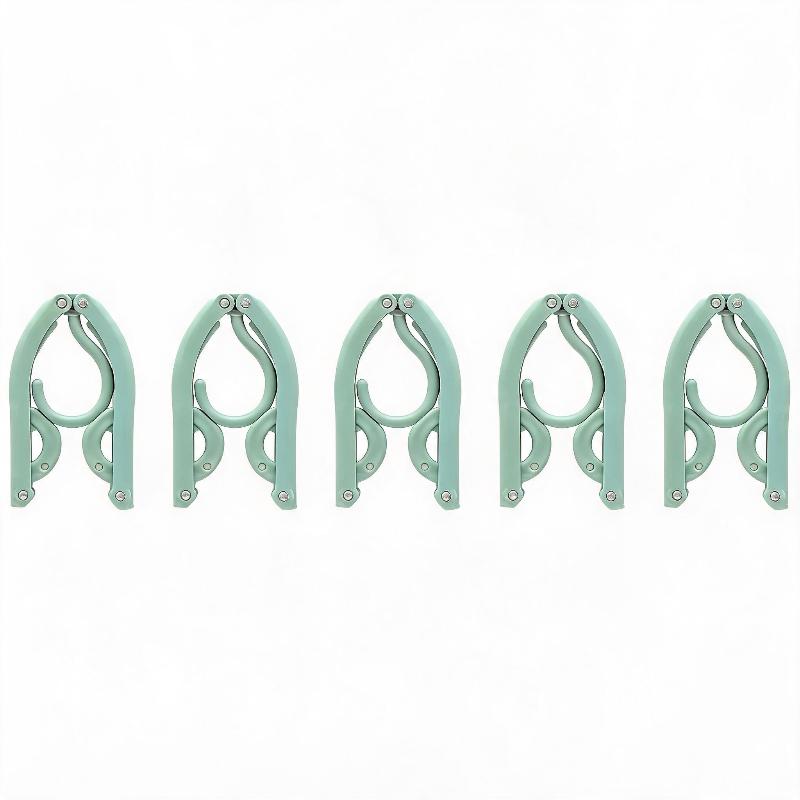 1/5 Pcs Portable Folding Clothes Hangers Non Slip Design Durable Material for Travel Business Trips Camping & Hotel Use
