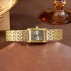 Retro Premium Quartz Bracelet Watch Women'S Simple Square Alloy Waterproof Watch