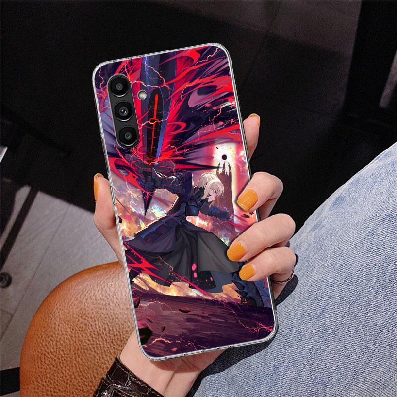 Fate Zero Stay Night Saber Phone Case For Samsung Galaxy A17 A16 A15 A14 A13 A57 A56 A55 A54 A53 A37 A36 A35 A34 A33 A26 A25 A24