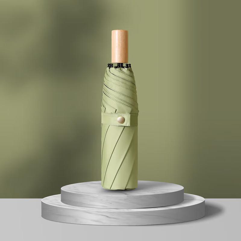 XU QING Solid Wood Handle UV Umbrella