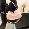 Solid color simple casual travel bag nylon light dry and wet separation fitness bag large capacity Korean version luggage storage bag