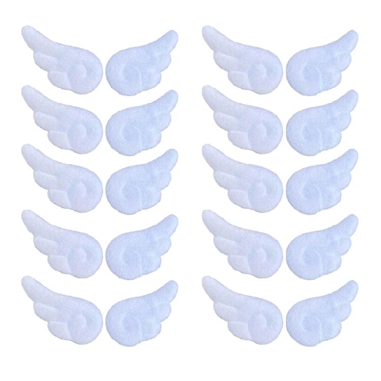 Multipurpose Farbic Angel Wing Pin With Safety Closures for Stylish Outfits Bags Hat Costumes Decoration