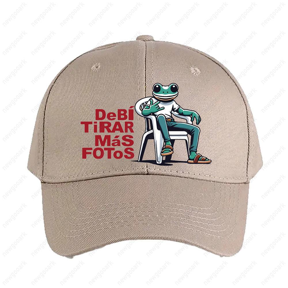 Debí Tirar Más Fotos Sapo Concho Plastic Chair Meme Art Chill Vibes Only Cap Women Unisex Adult Adjustable Printed Baseball Caps