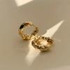 XINYI New Hot Sell Trendy 925 Sterling Silver Circle Earrings for Women Real Silver Ear Hoop Earrings