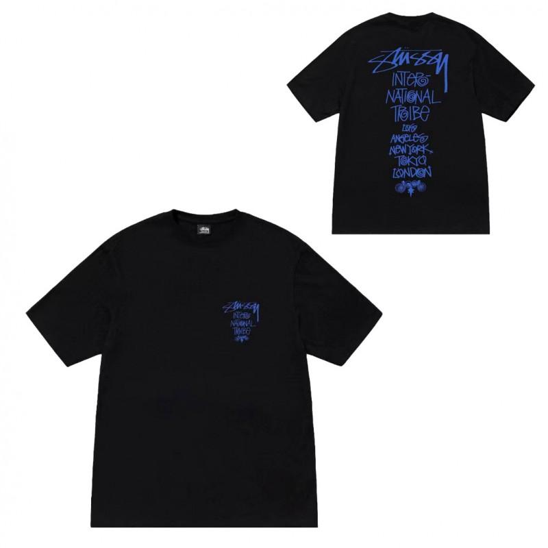 Short Sleeve T-Shirt Couples Street Style Letter Print Loose Fit Breathable Top