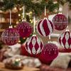 12 Pcs Glittering Christmas Ornament Ball Christmas Ball Decorative Ball for Holiday Wedding Party Decoration