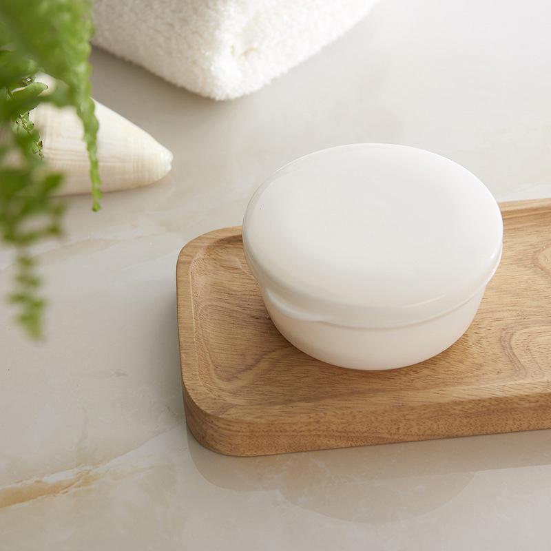 1Pc Circular Soap Box Creative Pp Waterproof Sealed Portable Soap Box Cover Drainage Soap Rack Supplies