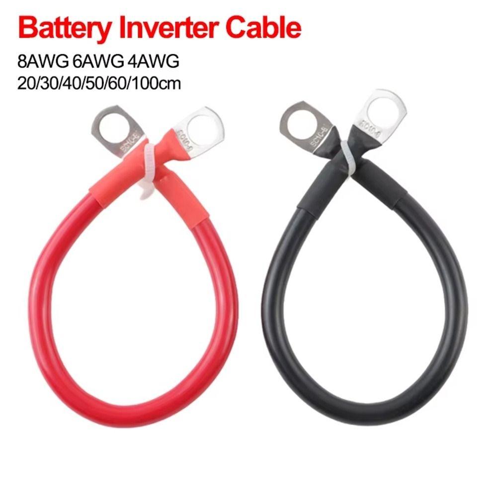 1Pcs Tinned Copper Battery Connection Cable Inverter Battery Cable  for Car RV Inverter Solar