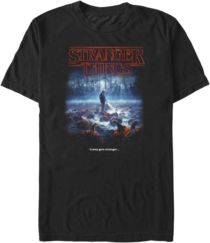 Stranger Things Men s Big Strange Pumpkins T-Shirt XL
