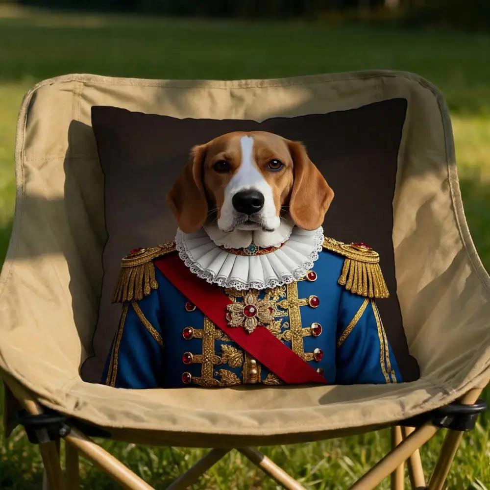 Beagle Hund Kissenbezug Weich Wendbar Langlebig Kissenbezug Vielseitig einsetzbar für Zuhause Auto Täglichen Komfort