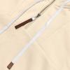 Men's Casual Hooded Sweatshirt Loose Fit Pullover Half Zip Patchwork Design Long Sleeve Pullover for Autumn Winter