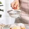 Steel Colander Silicone Handle Strainer Sifting Tool Flour Sifter Powder Sieve Filter Spoon