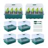 7pcs Seedling Starter Trays Set 84 Seedling Grids Propagation Trays With Humidity Dome Seedling Propagation Cells With Cover