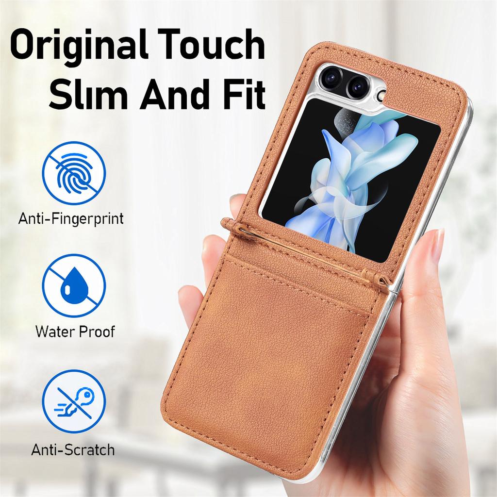 Shockproof Mobile Phone Bag Cover for Samsung Galaxy Z Flip6 5G Flip5 Flip 6 5 Flip4 Flip3 Flip2 Flip1 Flip 1 2 3 4 Card Holder