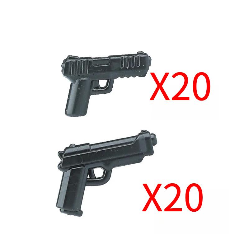 Military Soldiers Figures Weapons Building Blocks Accessories Two-color Guns Assault Sniper Rifles M16 M4 Model Bricks Toy Gift