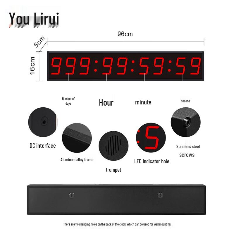 LED Silent Countdown Timer for Exams