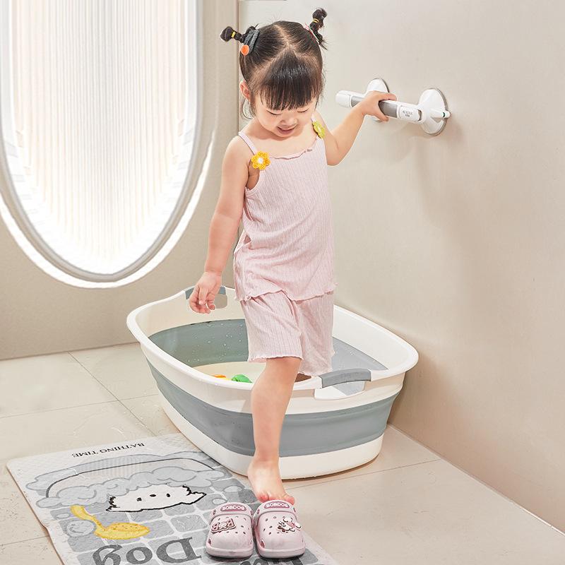 No-Drill Vacuum Suction Grab Bar for Bathroom Safety