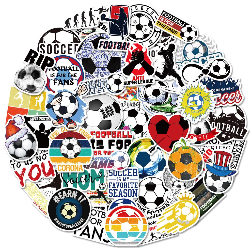 300 Football Stickers World Cup Stickers Electric Car Water Cup Waterproof Decorative Stickers