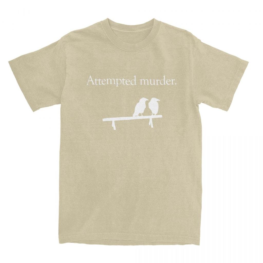 Men Women Attempted Murder Shirt Accessories 100% Cotton Tops T-shirt Vintage Tees Summer