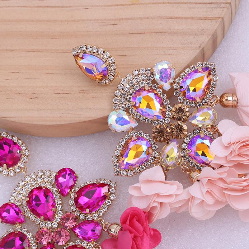 Aretes De Mujer Modernos Módní náušnice kapkové náušnice pro ženy Květinový střapec Náušnice Svatební Brincos šperky Dívka Dárky