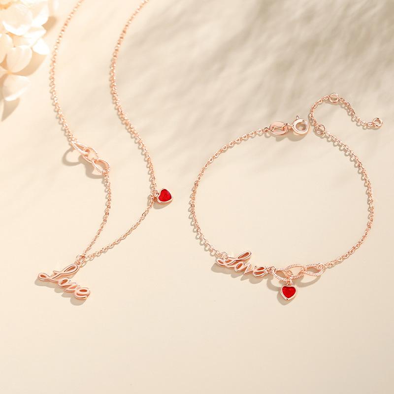 Tancise S925 Sterling Sølv Luksus Personlighet Anheng Halskjede Klassisk tidevannshalskjede for kvinner