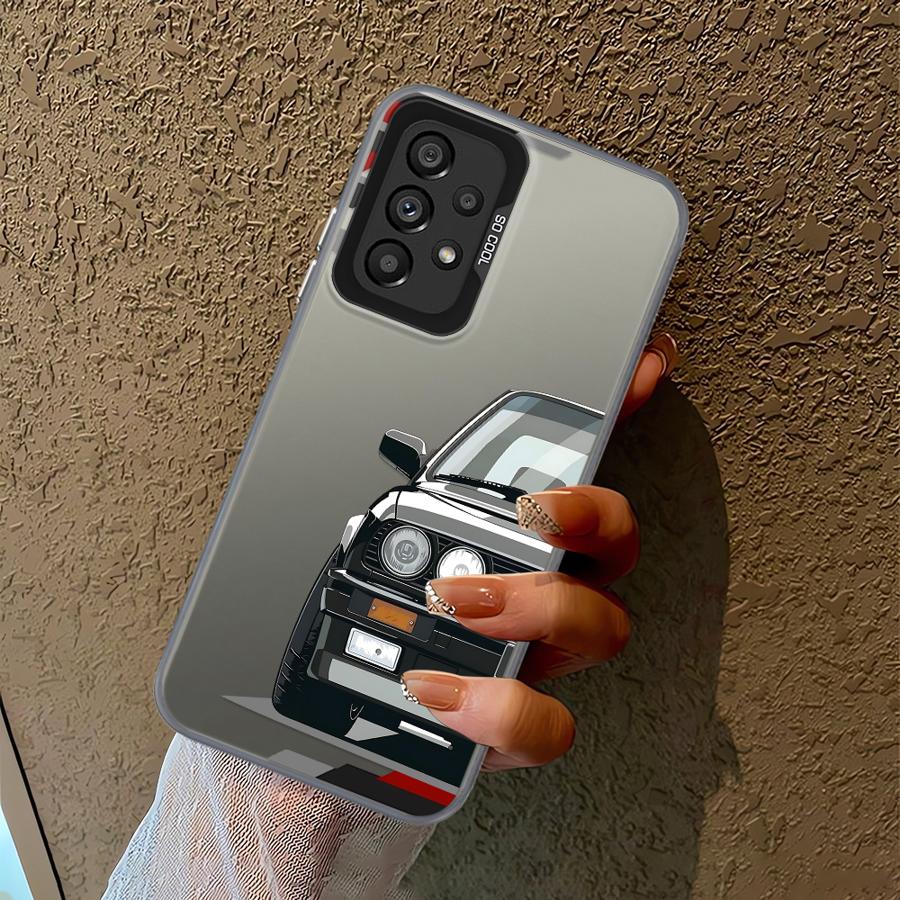 JDM Sprot Car Case For Samsung For Galaxy A15 A13 A32 A14 A16 A34 A25 A24 A23 A17 A12 Soft Cover