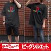 Cospa PlayStation Big Silhouette for Original PlayStation BLACK XL Size [Official] T-shirt