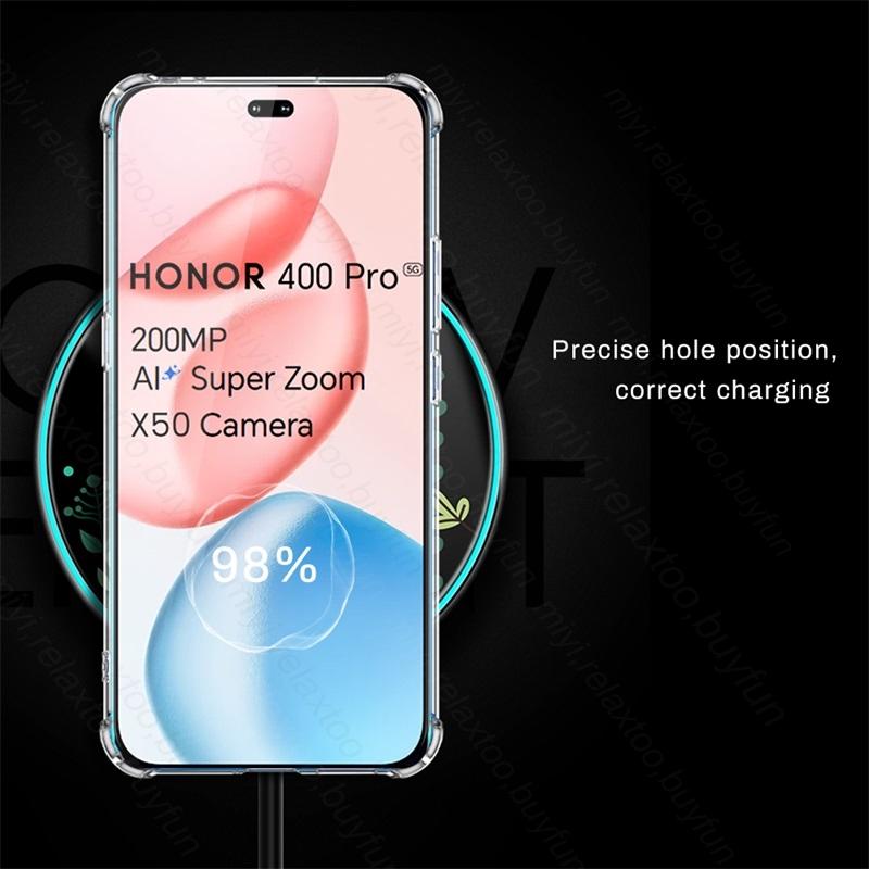 Clear Crystal Shockproof Silicone Soft Case For Honor400 Honor400Pro Honor 400 Pro 400Pro 5G Transparent Protection Funda Capas