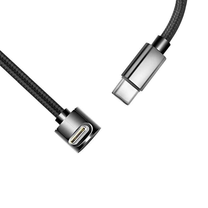 Cavo Dati Intrecciato in Nylon da 60W Tipo C Linea Angolo a 90 Gradi Cavo USB C a USB C PD per 17 Pro Samsung Cavi di Ricarica Rapida