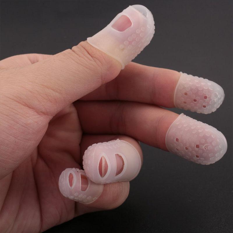 Guitar Finger Cover Silicone Finger Cover Breathable and Anti-pain Thumb Cover Index Finger Cover Guitar Pick