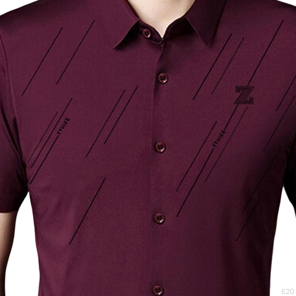 Golf Shirt Mens Lapel Top Outdoor Sports Quick Drying Breathable Business Fashion