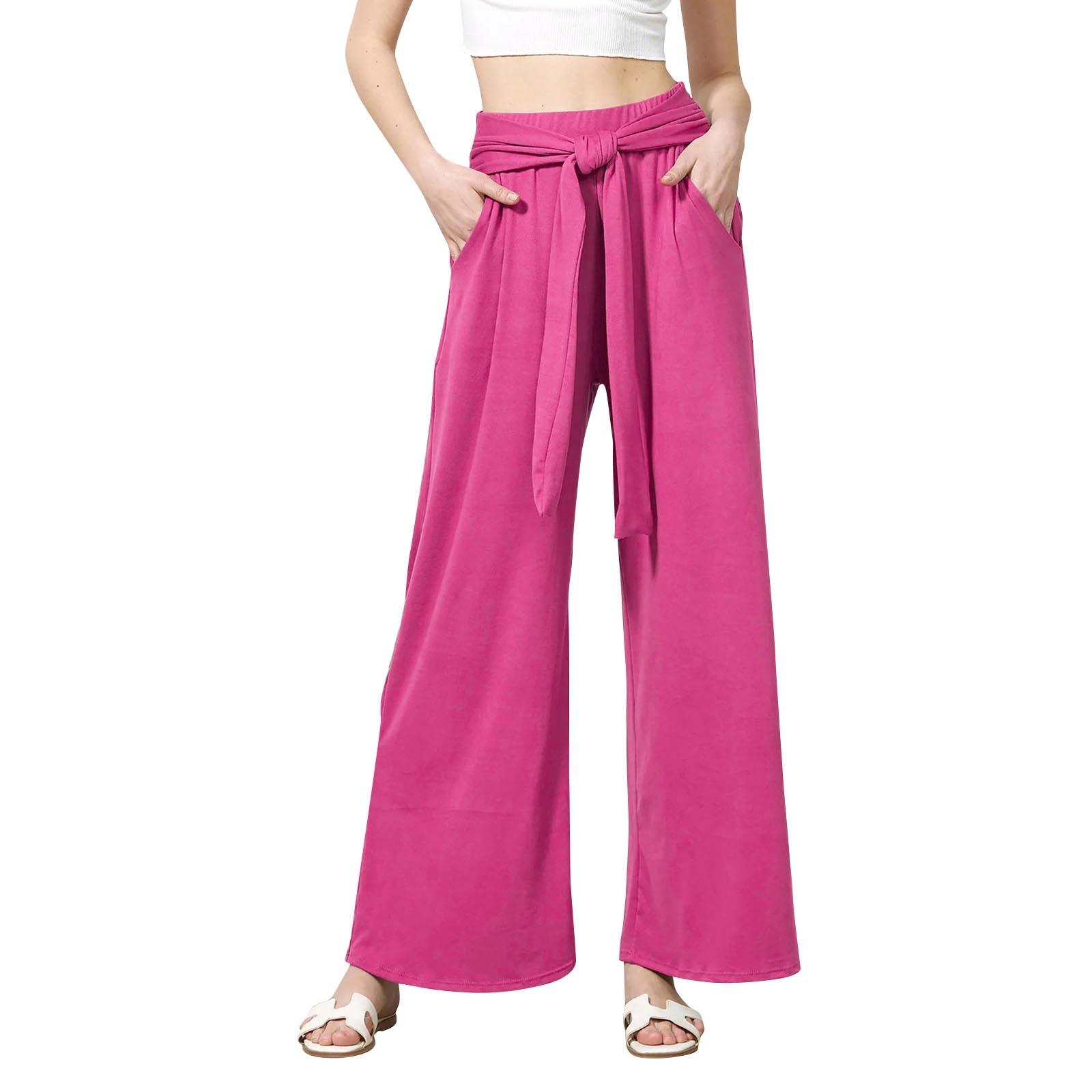 

Жіночі модні повсякденні драпіровані широкі штани для йоги Hundred Soft Comfortable S