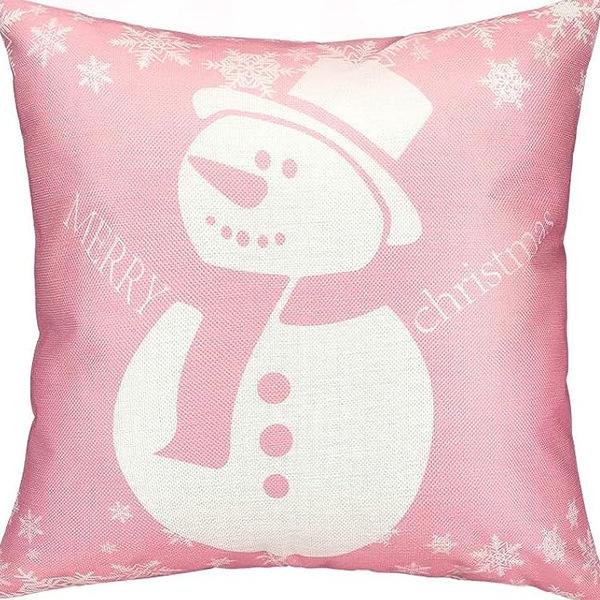 Neue Weihnachtskissenhülle Rentier Cartoon Druck Kissen Haus Sofa Kissen Schlafzimmer Wohnzimmer Kissen