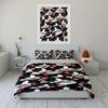 Black-and-white cat faces. Bedding sets Duvet cover sets Duvet covers Pillowcases(1 * Duvet Cover 2 * Pillowcases, without duvet insert)