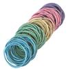 [Wrapping Factory] Large Set of 100 Hair Ties, No Knots, No Metal Fittings, Handmade Hair Accessories (100 Colors) (Pastel Colors)