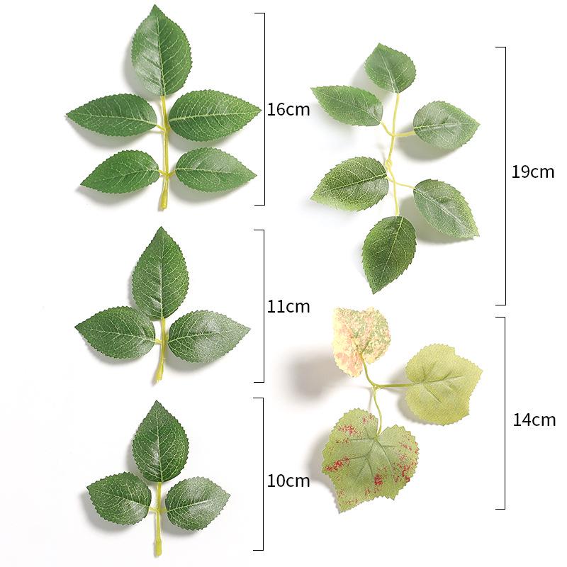 Filigree Rose Leaf Greenery for DIY Wedding Decor & Photography Props