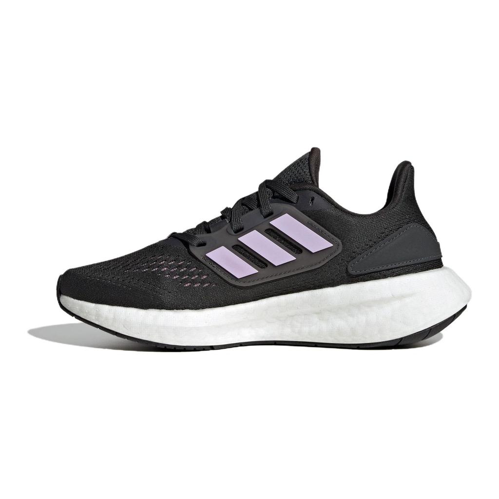 Adidas Pureboost 22 Fabric Comfortable Durable Anti-Collision Low-Top Kids Running Shoes Kids Running Shoes Black Purple IF5550