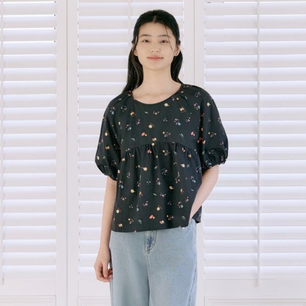 Thursday Island Women Blouson Back Neck Hole Pattern Blouse T264mbl264w