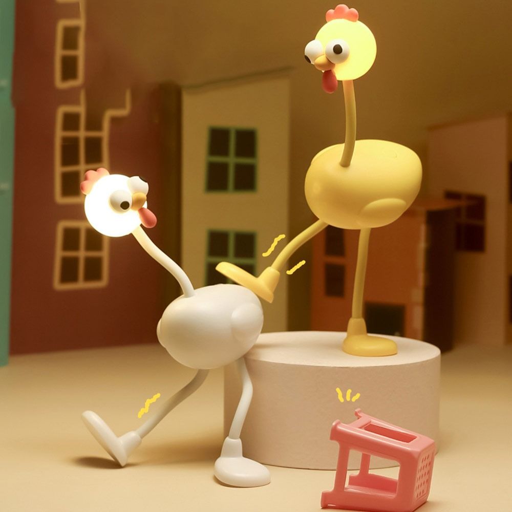 Rooster Shape Bedroom Lamp USB Table Lamp Cute Bedside Lamp  Desktop Decoration