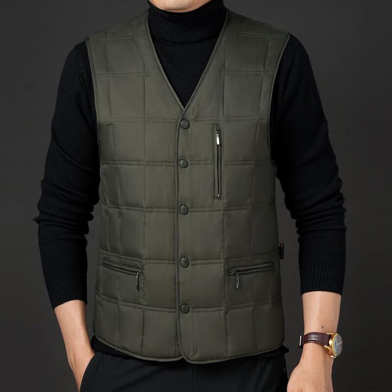 Men's V-Neck Warm Padded Vest