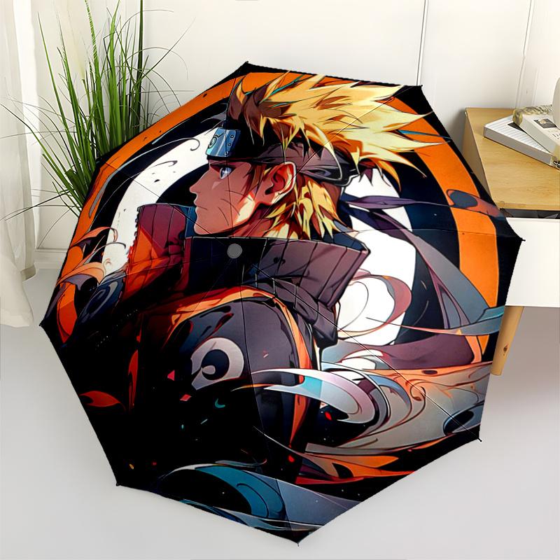 1pc Naruto's Dynamic Journey Automatic Opening and Closing Umbrella - Small Umbrella Suitable for Various Occasions J064