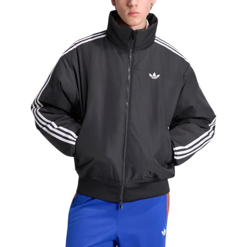 Men's Adidas Originals Jackets Men's Black Stand Collar Moderate