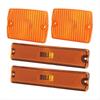 Car Front Bumper Side Marker Light Cover 56001378 56001424 for Jeep Wrangler YJ 1987-1995 Turn Signal Light Cover Yellow