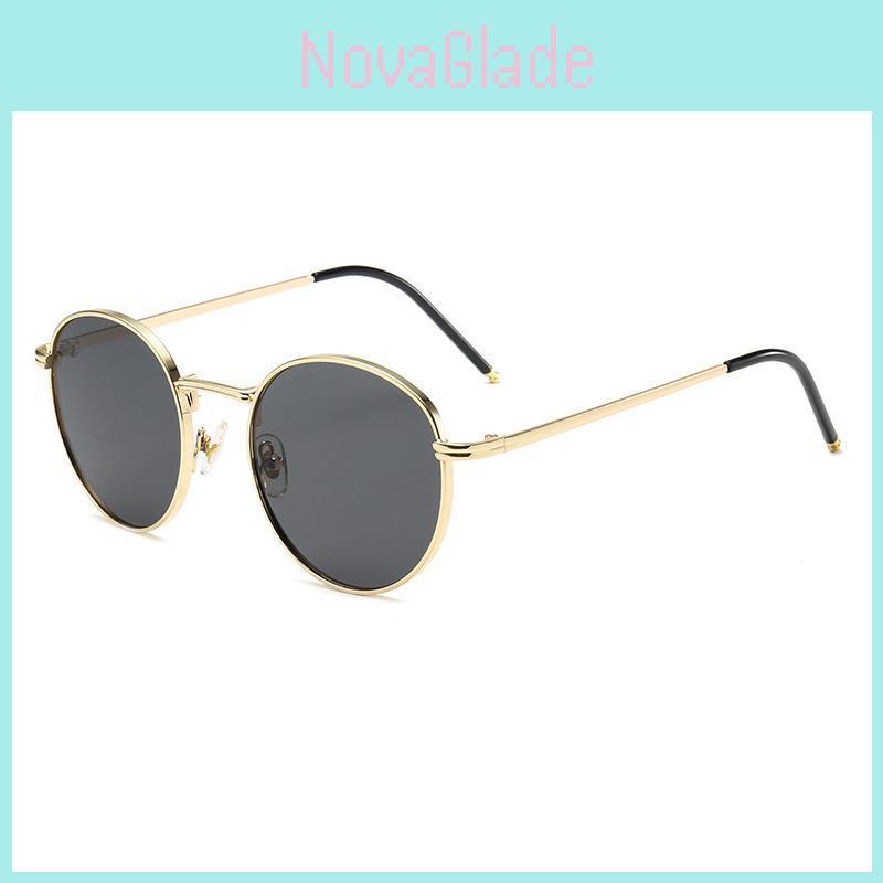 Designer Women Sunglasses Uv Protection Retro Round Metal Frame For Summer Outings