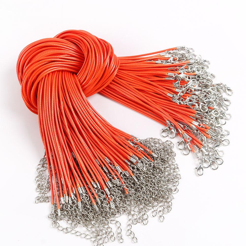 50Cm Wax Thread Necklace Rope Colored Wax Thread Rope Neck Chain Pendant Pendant Rope Braided Rope Pendant Rope