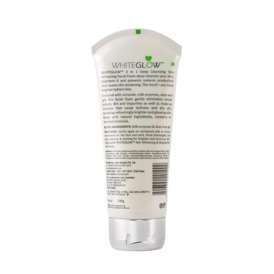 Lotus Herbals 3 In 1 Deep Cleansing Facial Foam 100g (Pack of 2)