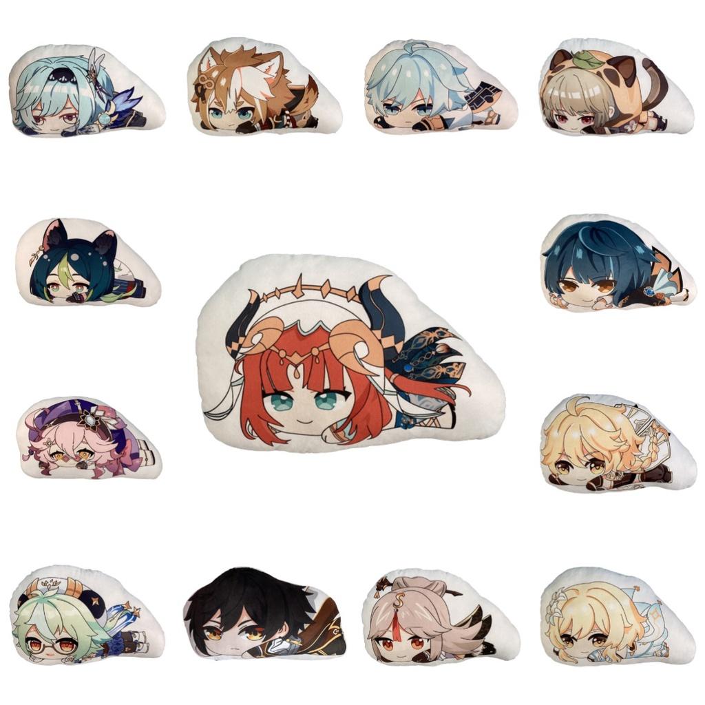 Cute Genshin Impact Zhongli Nilou Sucrose Sleepy Plush Doll Cushion Pillow Xmas Gift