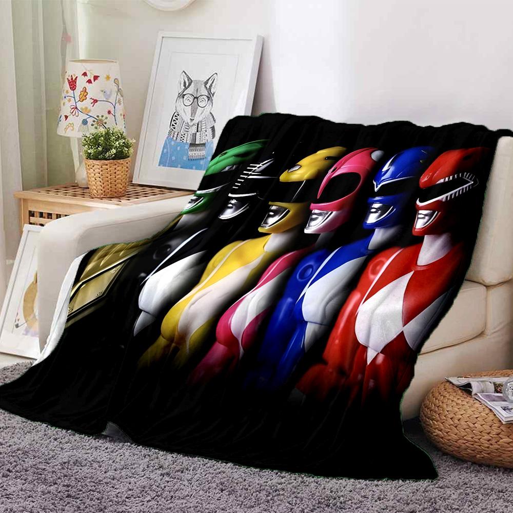 Rangers Team-up Flannel Blanket, Soft Polyester, Modern Design, All-Season for Camping, Travel, Gifts for Holidays or Birthdays